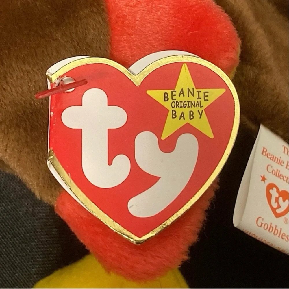 💫 Vintage 1997 Gobbles The Turkey Ty Beanie Baby - Picture 7 of 14